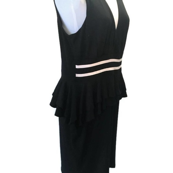 Forever 21 (Faith 21) Dress Black White Ruffle 2X - Picture 3 of 8